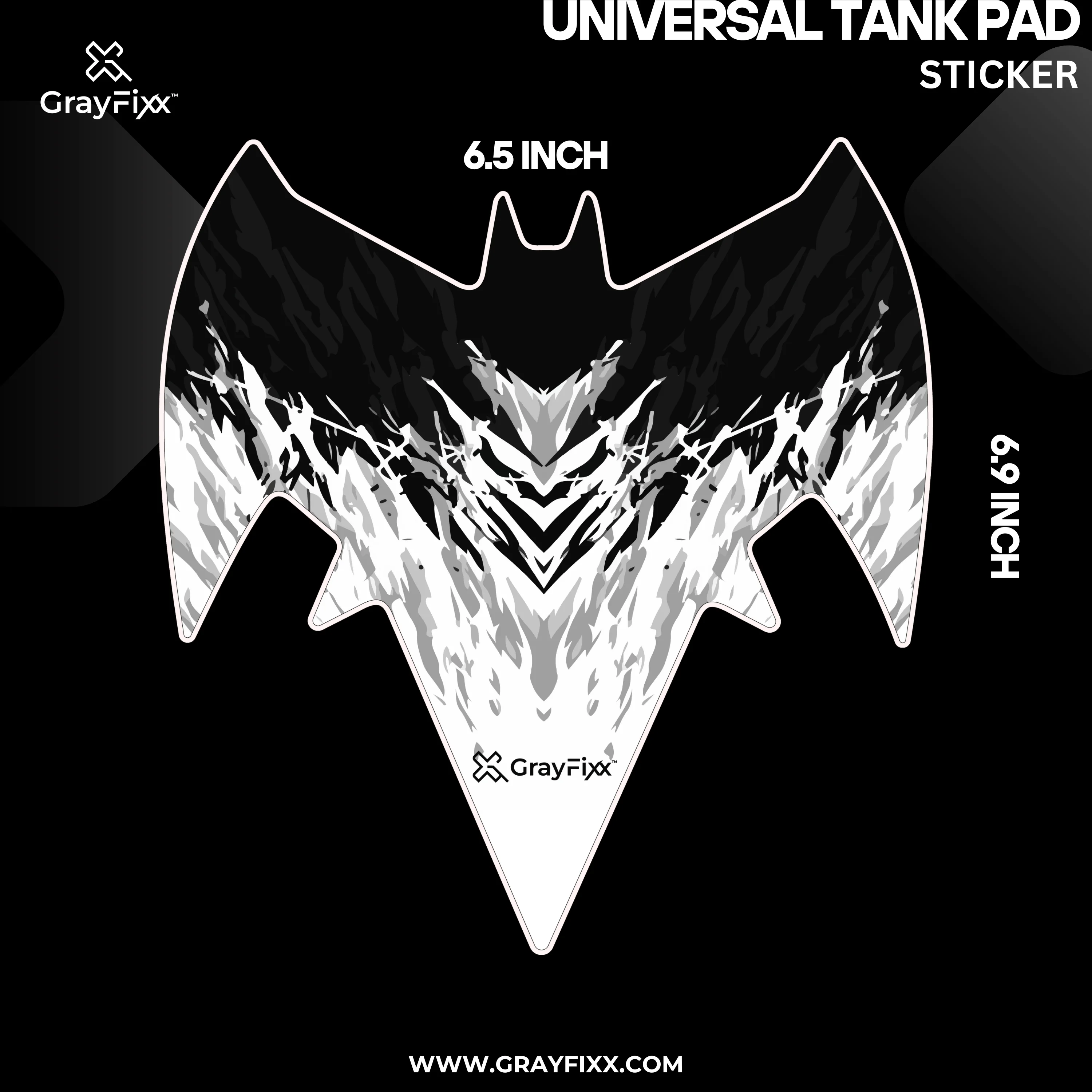 Tank Pad For Universal Bikes | Bike Tank Sticker, Pack Of 1